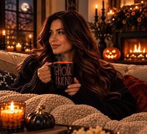 Rae Dunn Ghoul Friend Halloween Mug